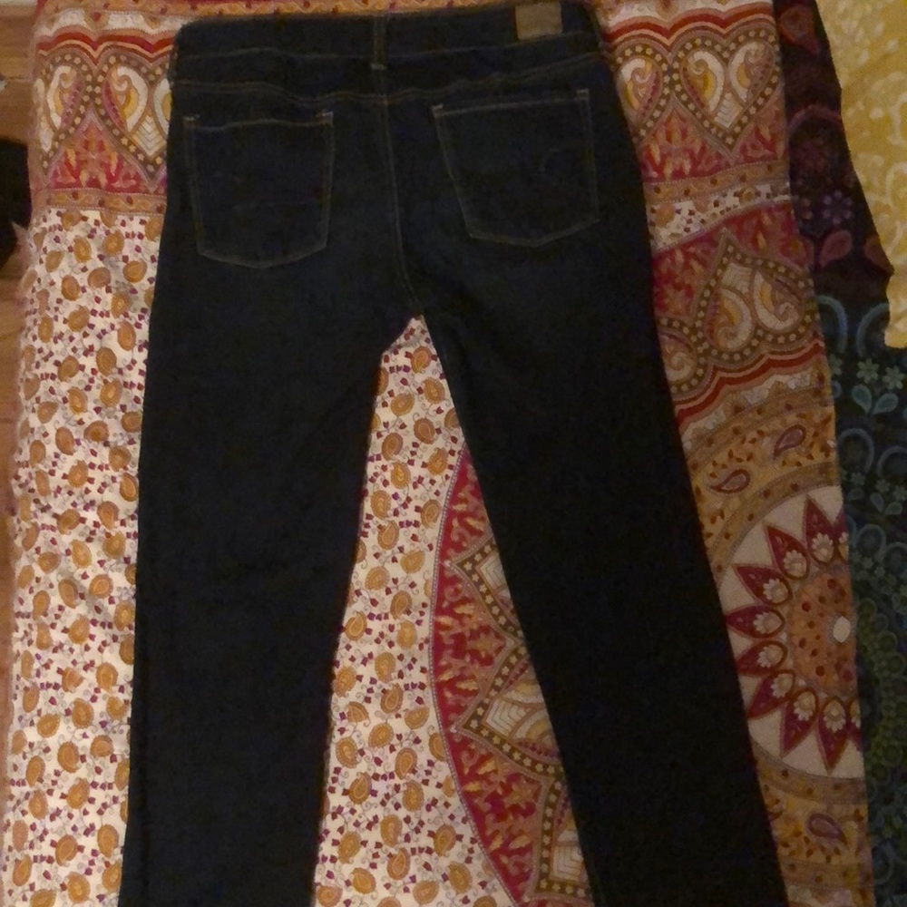 American Eagle Super Stretch Long Dark Jeans